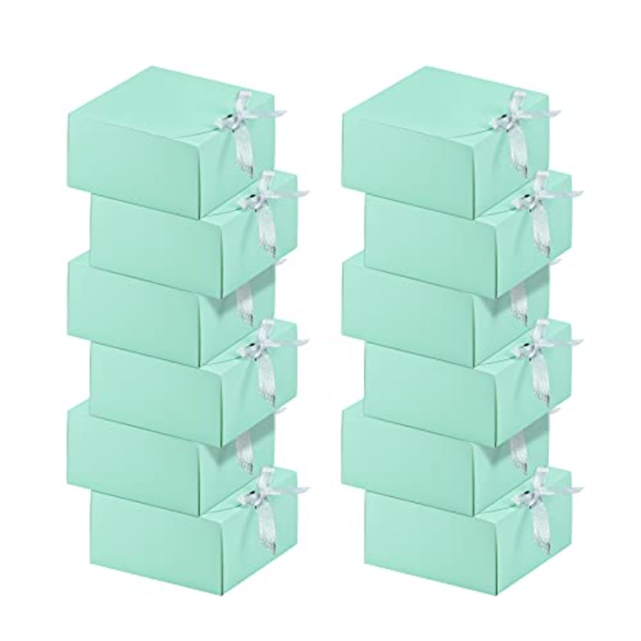 12 Sets Turquoise Green Gift B - Gift Box Wrap Set avaliação e preço