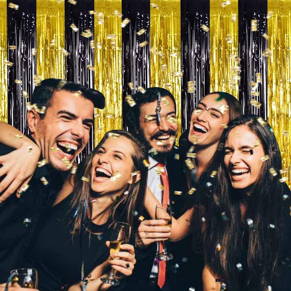 Party Backdrop Fringe Tinsel C - Tinsel Garland Decoration avaliação e preço