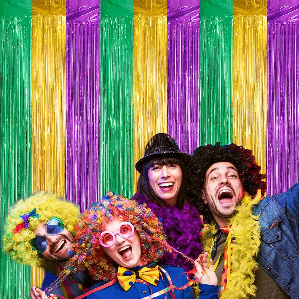 Party Backdrop Fringe Tinsel C - Tinsel Garland Decoration avaliação e preço