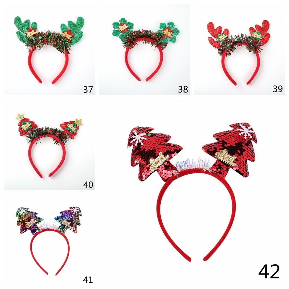 Party Cosplay Tree Ornaments A - Reindeer Antlers Headband avaliação e preço