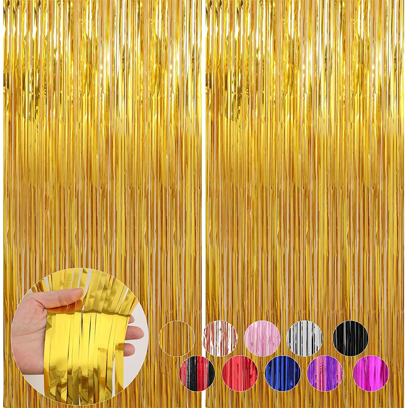 2M Glitter Gold Tinsel Fringe  - Tinsel Garland Decoration avaliação e preço