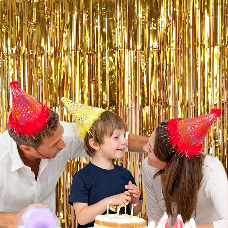 2M Glitter Gold Tinsel Fringe  - Tinsel Garland Decoration avaliação e preço