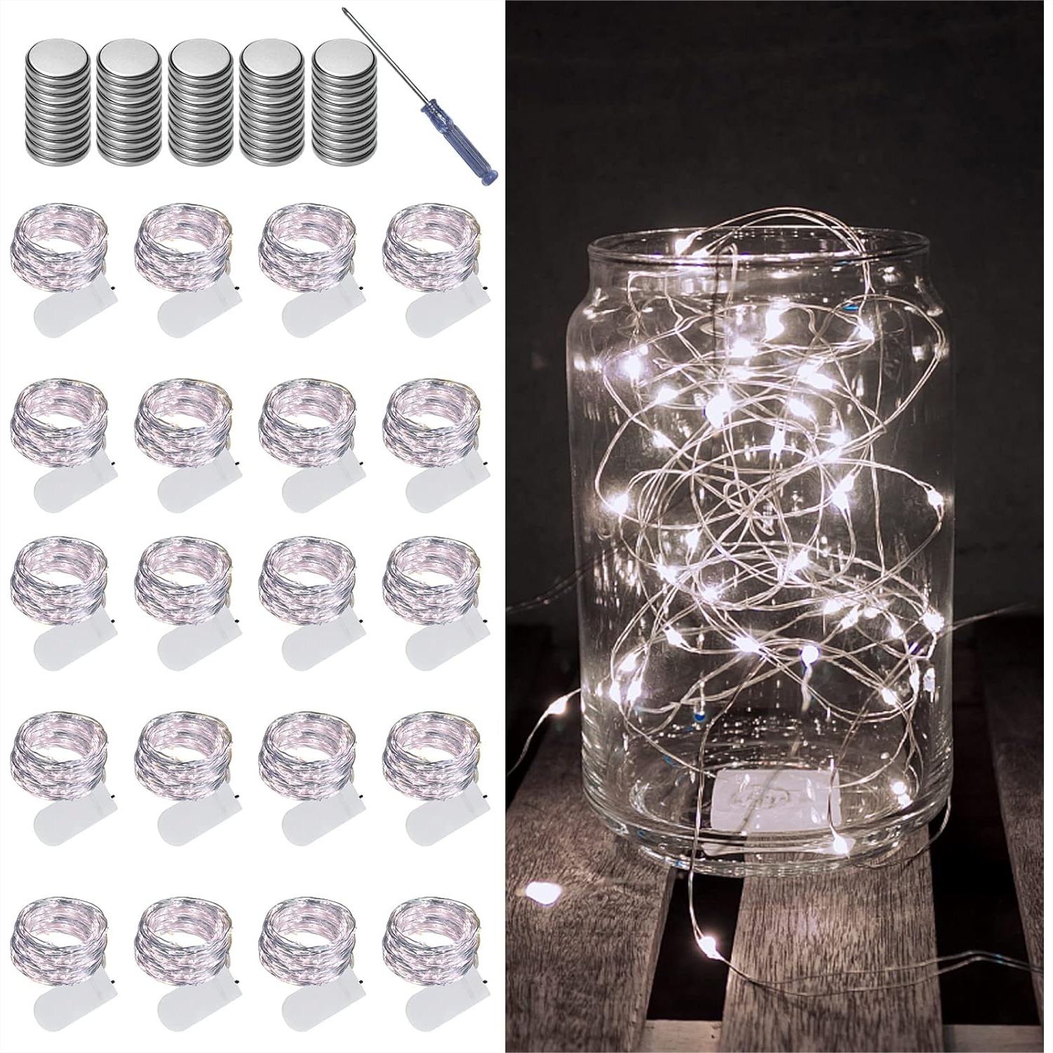 20 Pack Fairy Lights Battery O - Led Fairy String Lights avaliação e preço