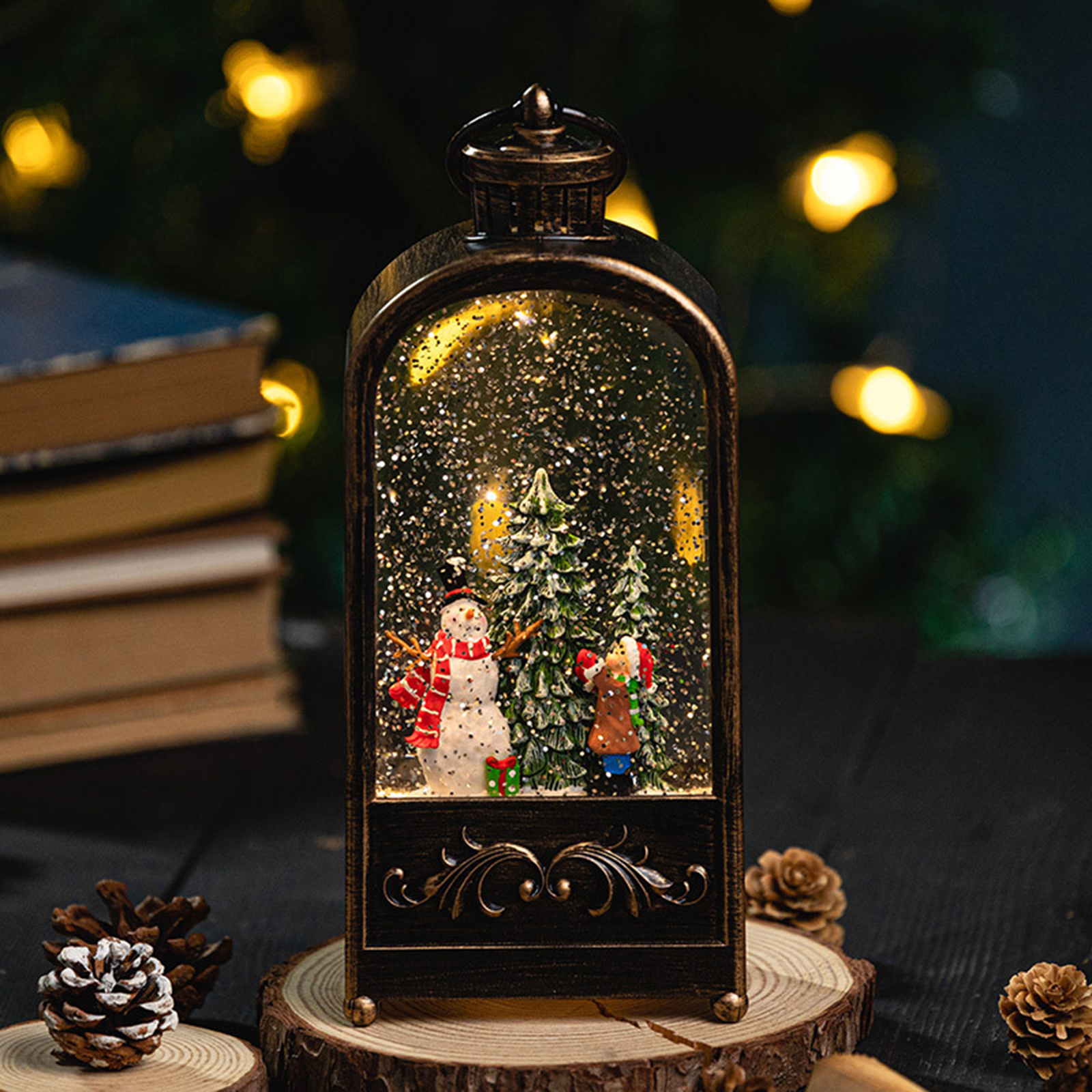 Christmas Decorations Wind Lan - Snow Globe Musical avaliação e preço