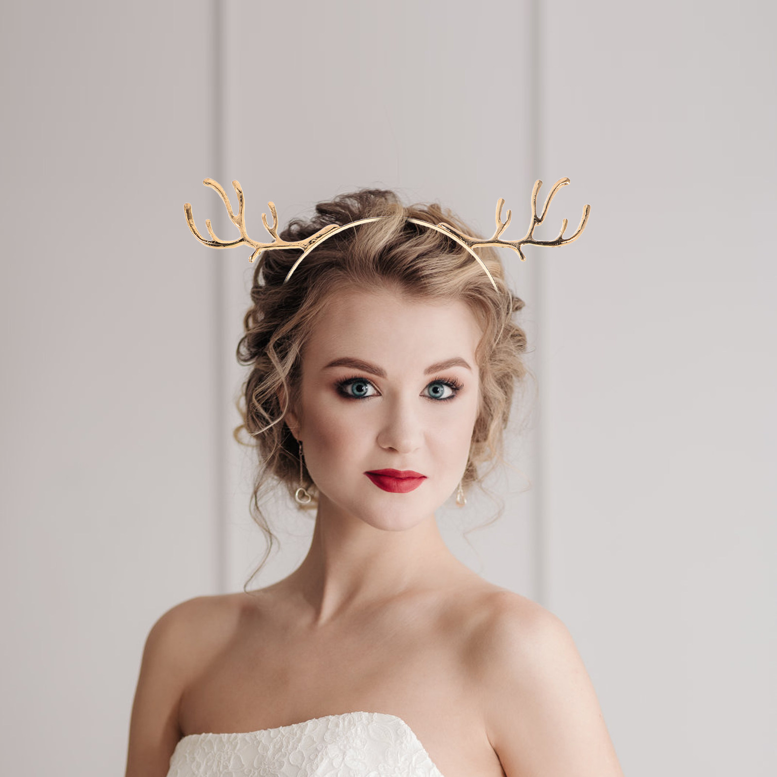 3Pcs Cute Reindeer Antler Head - Reindeer Antlers Headband avaliação e preço