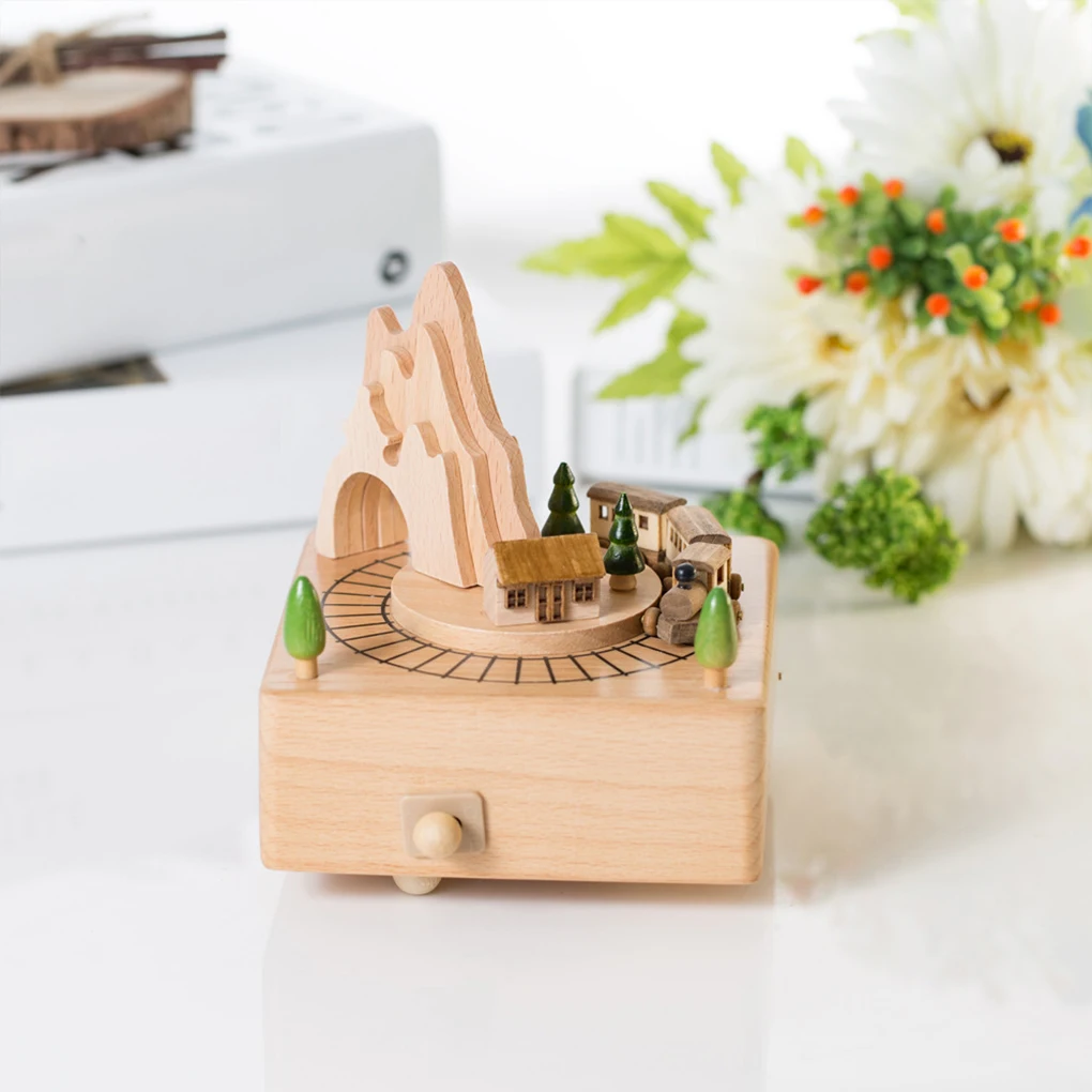 Wooden Carousel Music Box Orna - Snow Globe Musical avaliação e preço