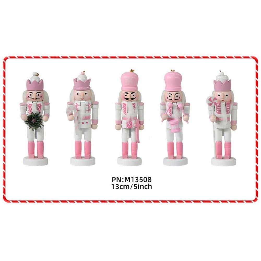 5PCS Macarone Powder Christmas - Nutcracker Figurine avaliação e preço