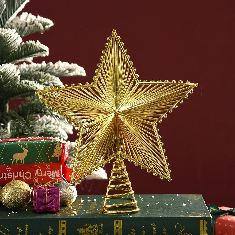 Gold Glitter Christmas Tree To - Star Tree Topper avaliação e preço