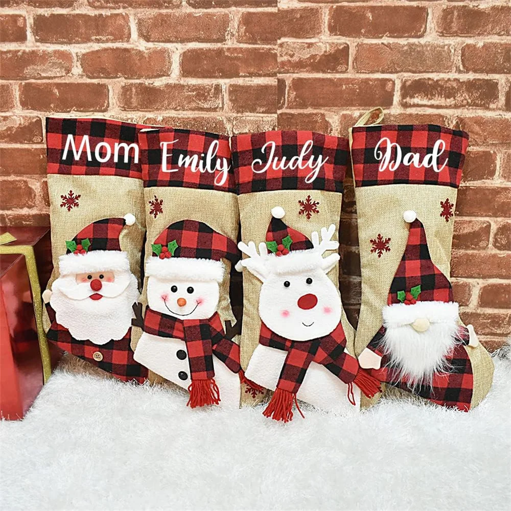 Christmas Holiday Stockings Ch - Christmas Stocking Hanging avaliação e preço