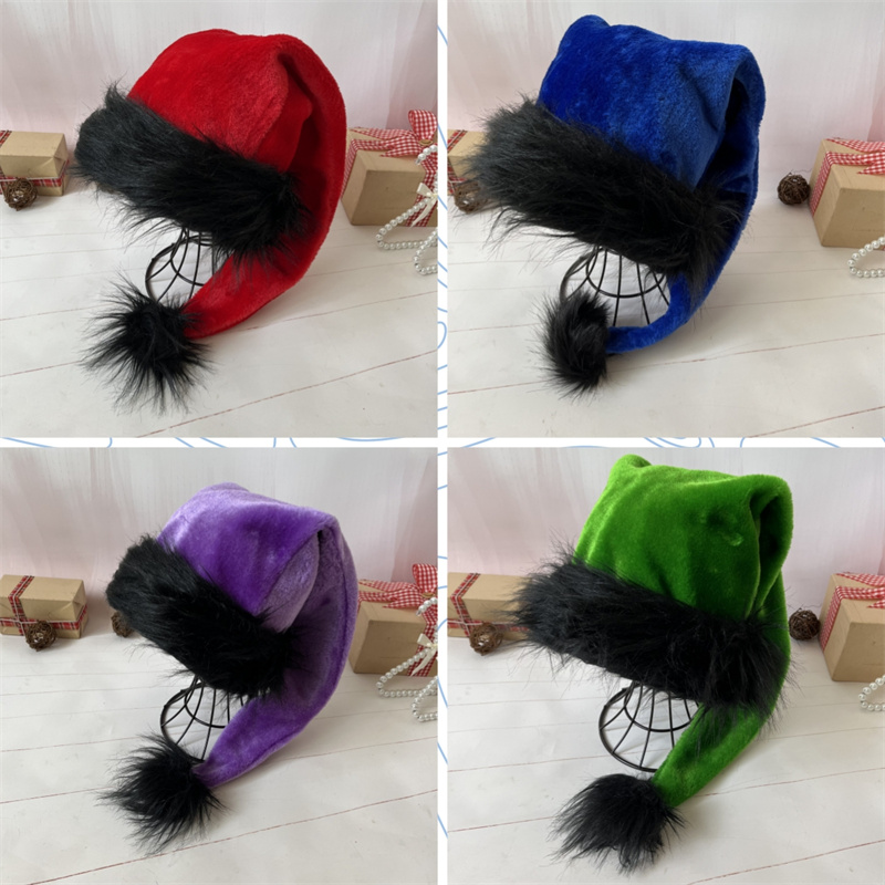 Plush Santa Claus Hat for Chil - Santa Hat Plush avaliação e preço