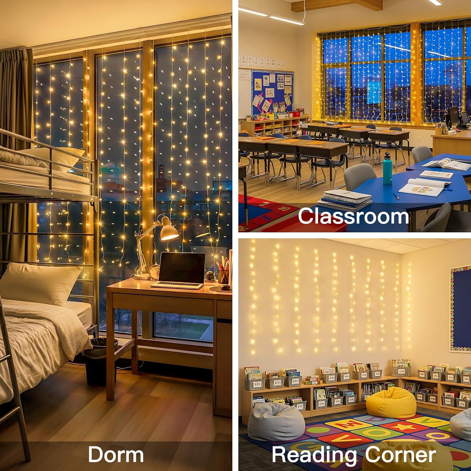 Curtain Lights For Bedroom 200 - Led Fairy String Lights avaliação e preço