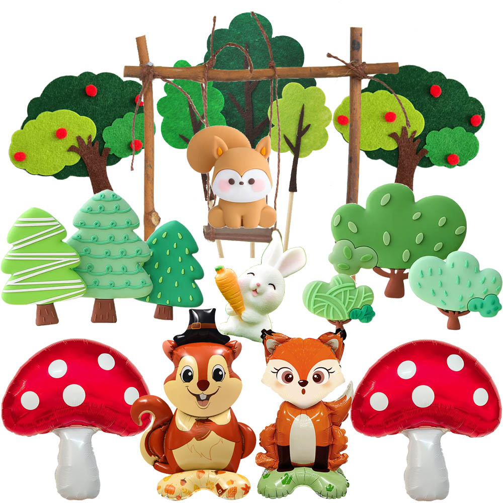Woodland Cartoon Animal Cake D - Star Tree Topper avaliação e preço