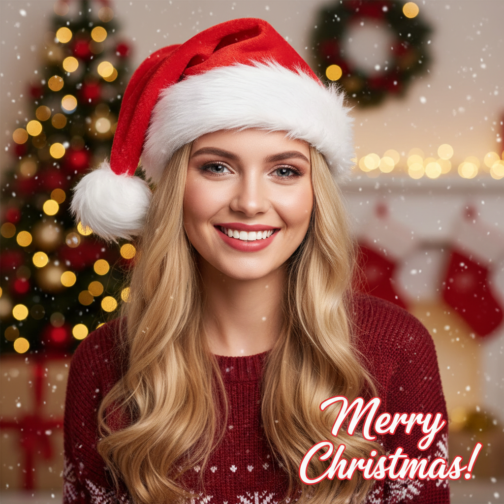 Christmas Santa Hat Xmas Long  - Santa Hat Plush avaliação e preço