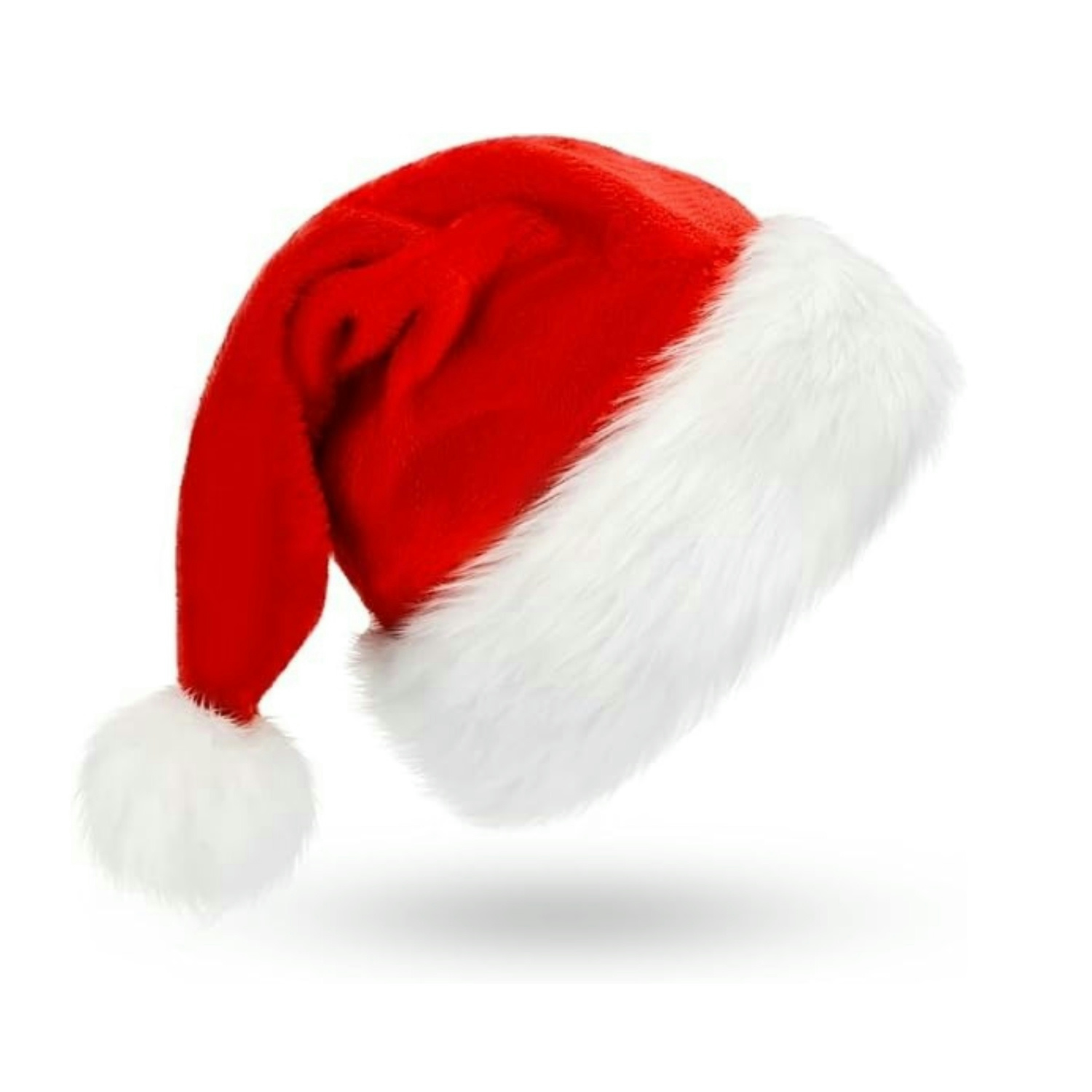 Fluffy Red Santa Hats Set with - Santa Hat Plush avaliação e preço
