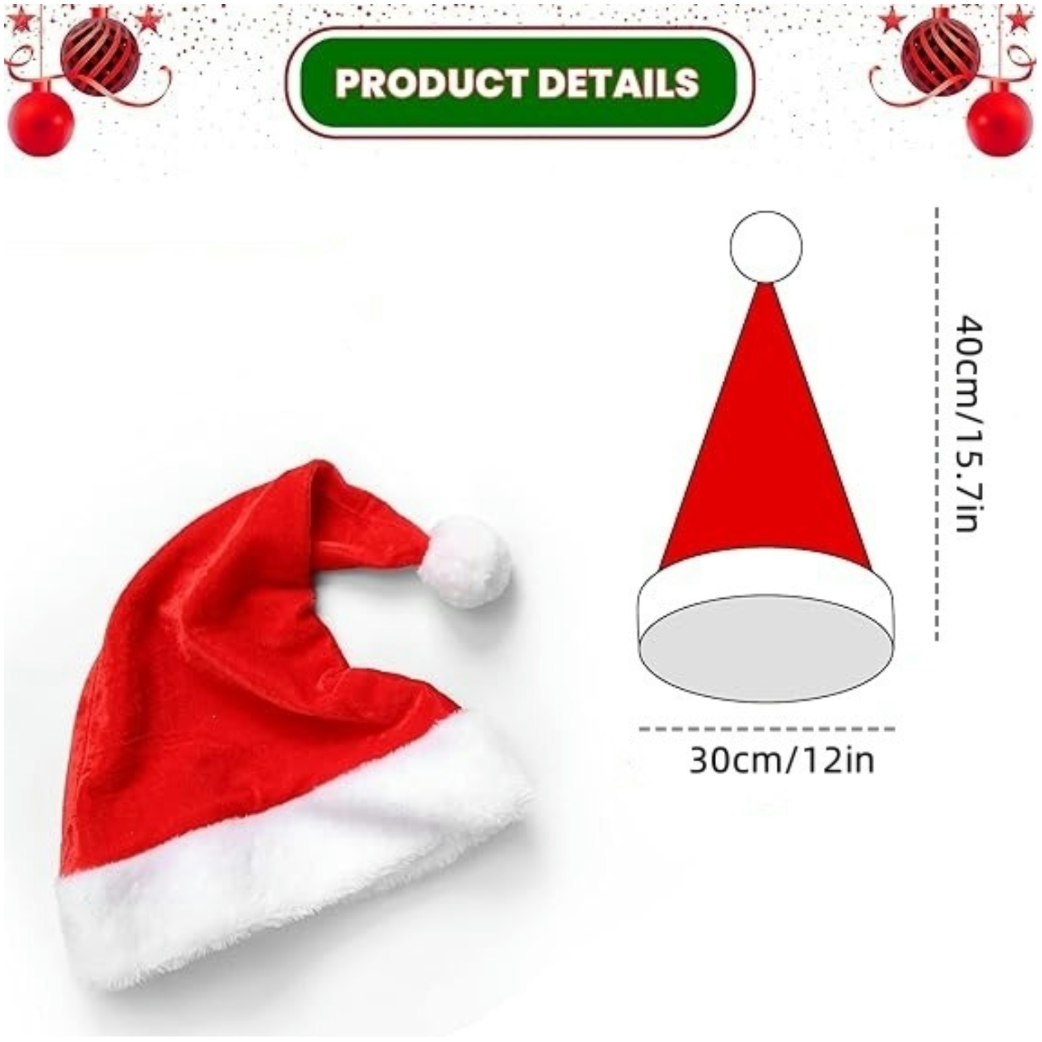 Fluffy Red Santa Hats Set with - Santa Hat Plush avaliação e preço