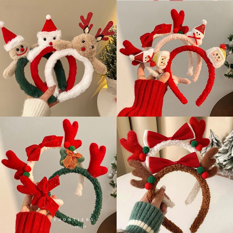 Christmas Santa Cute Bear Plus - Reindeer Antlers Headband avaliação e preço