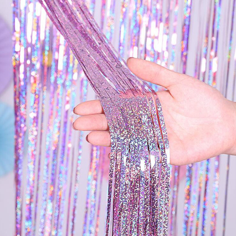 2M Glitter Pink Metallic Foil  - Tinsel Garland Decoration avaliação e preço