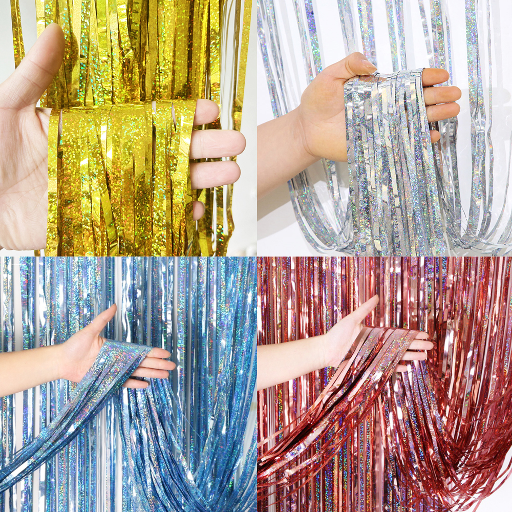 2M Glitter Pink Metallic Foil  - Tinsel Garland Decoration avaliação e preço