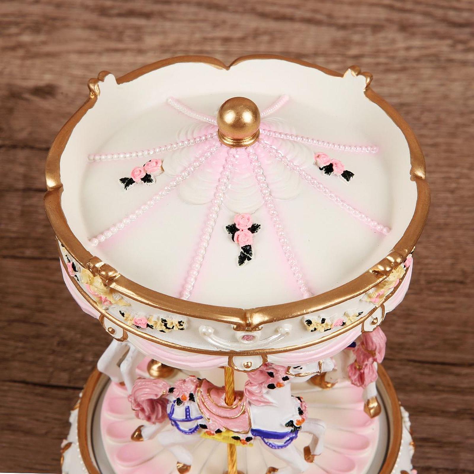 Handcrafted Resin Carousel Mus - Snow Globe Musical avaliação e preço