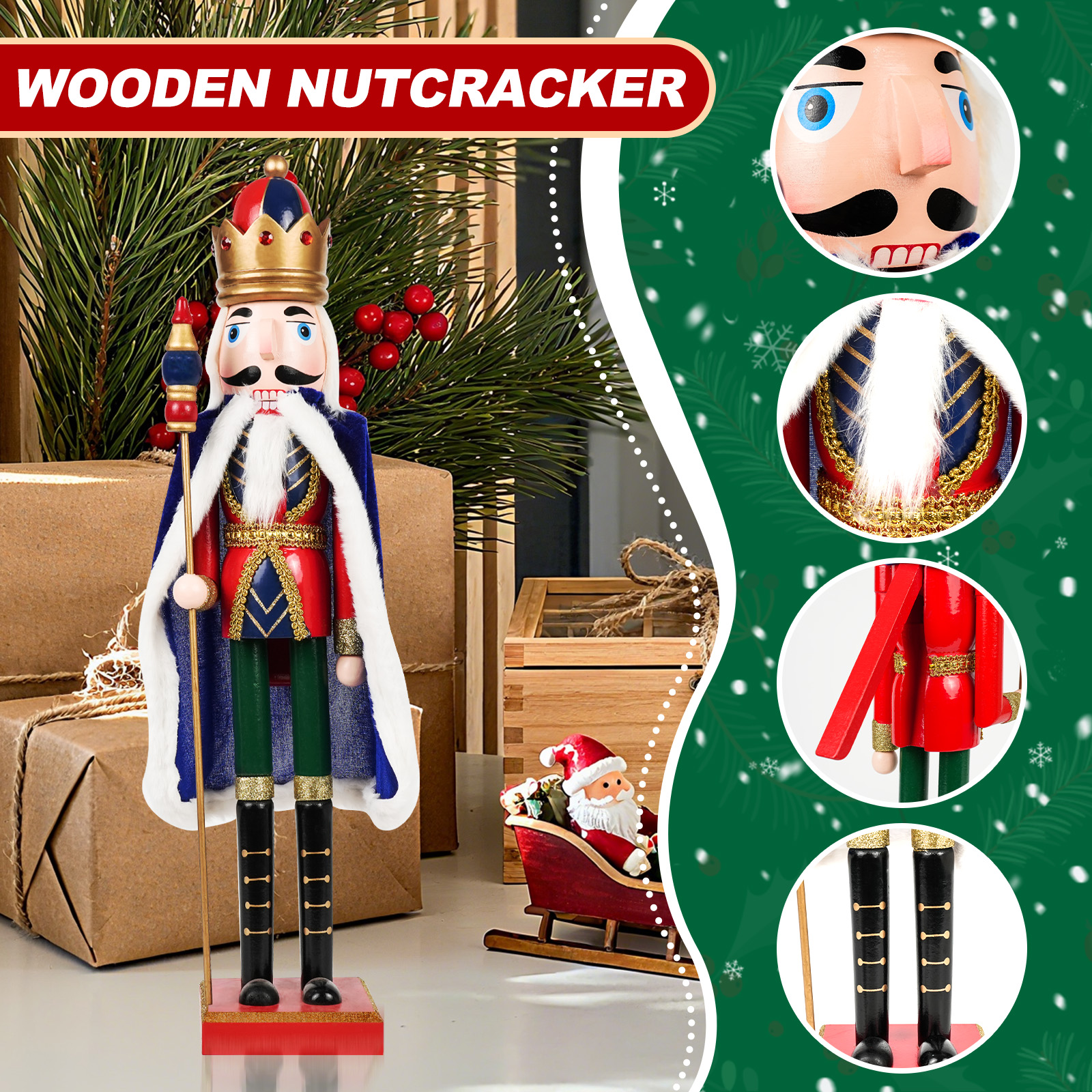 Christmas Nutcracker Decoratio - Nutcracker Figurine avaliação e preço