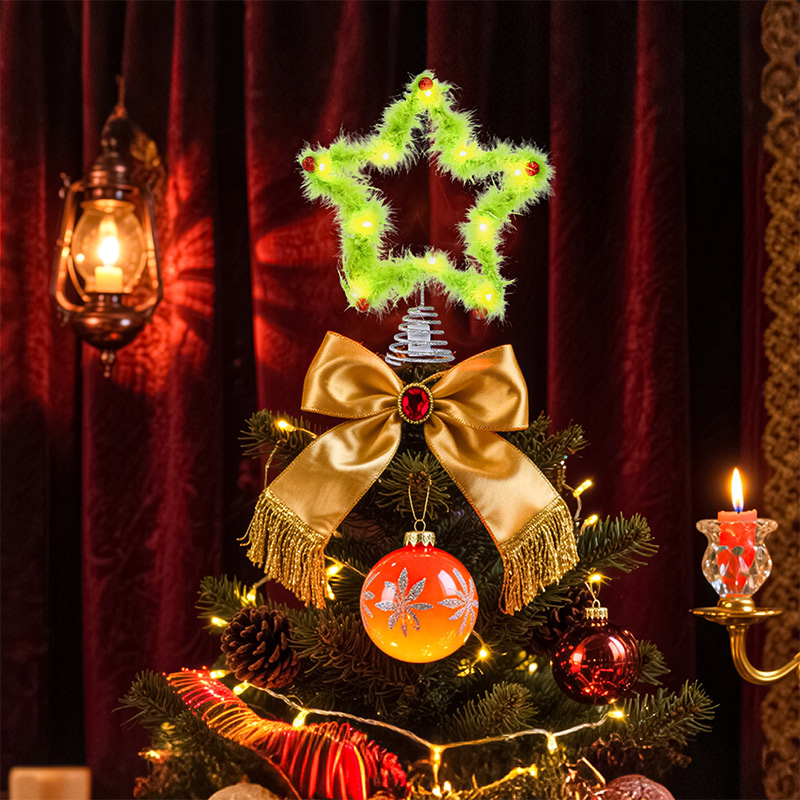Plush Five-pointed Star Twisty - Star Tree Topper avaliação e preço