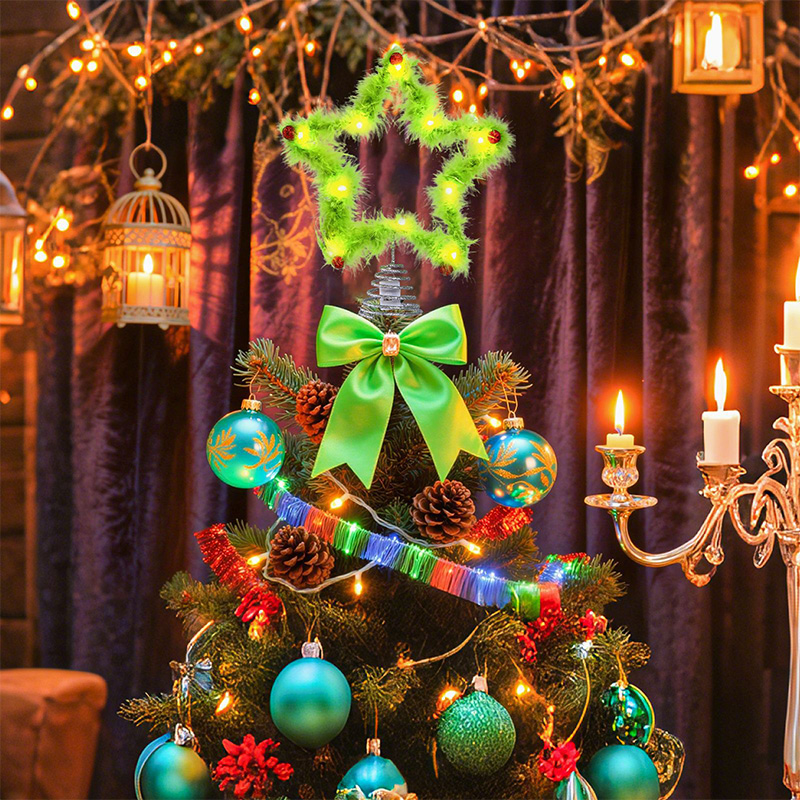 Plush Five-pointed Star Twisty - Star Tree Topper avaliação e preço