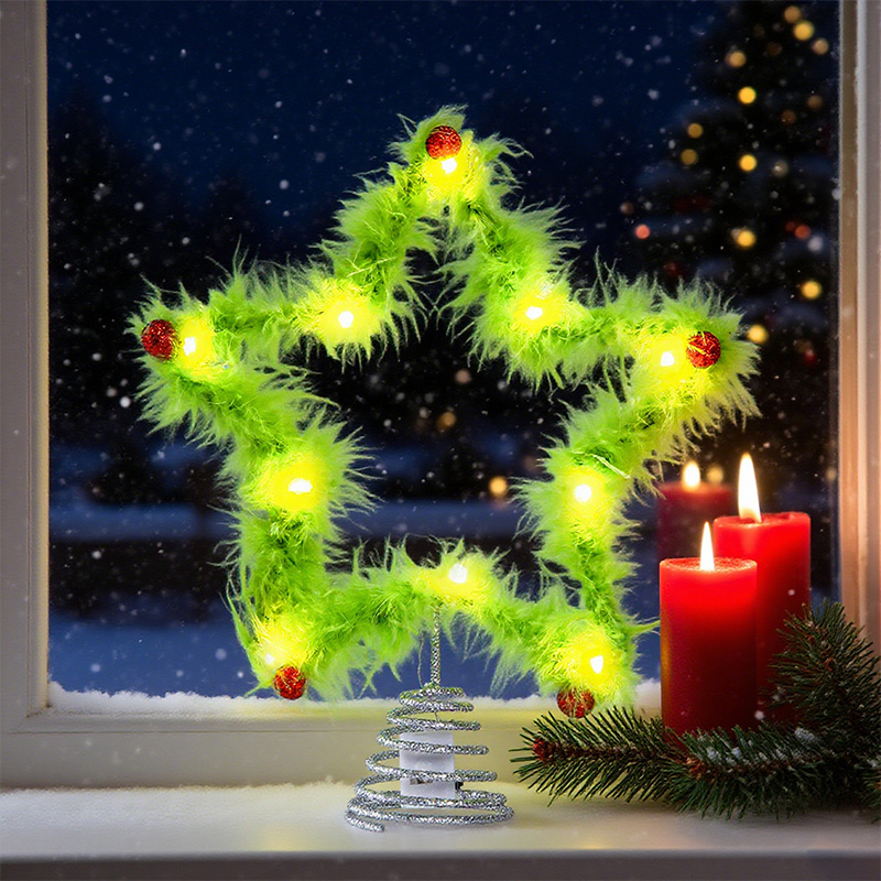 Plush Five-pointed Star Twisty - Star Tree Topper avaliação e preço