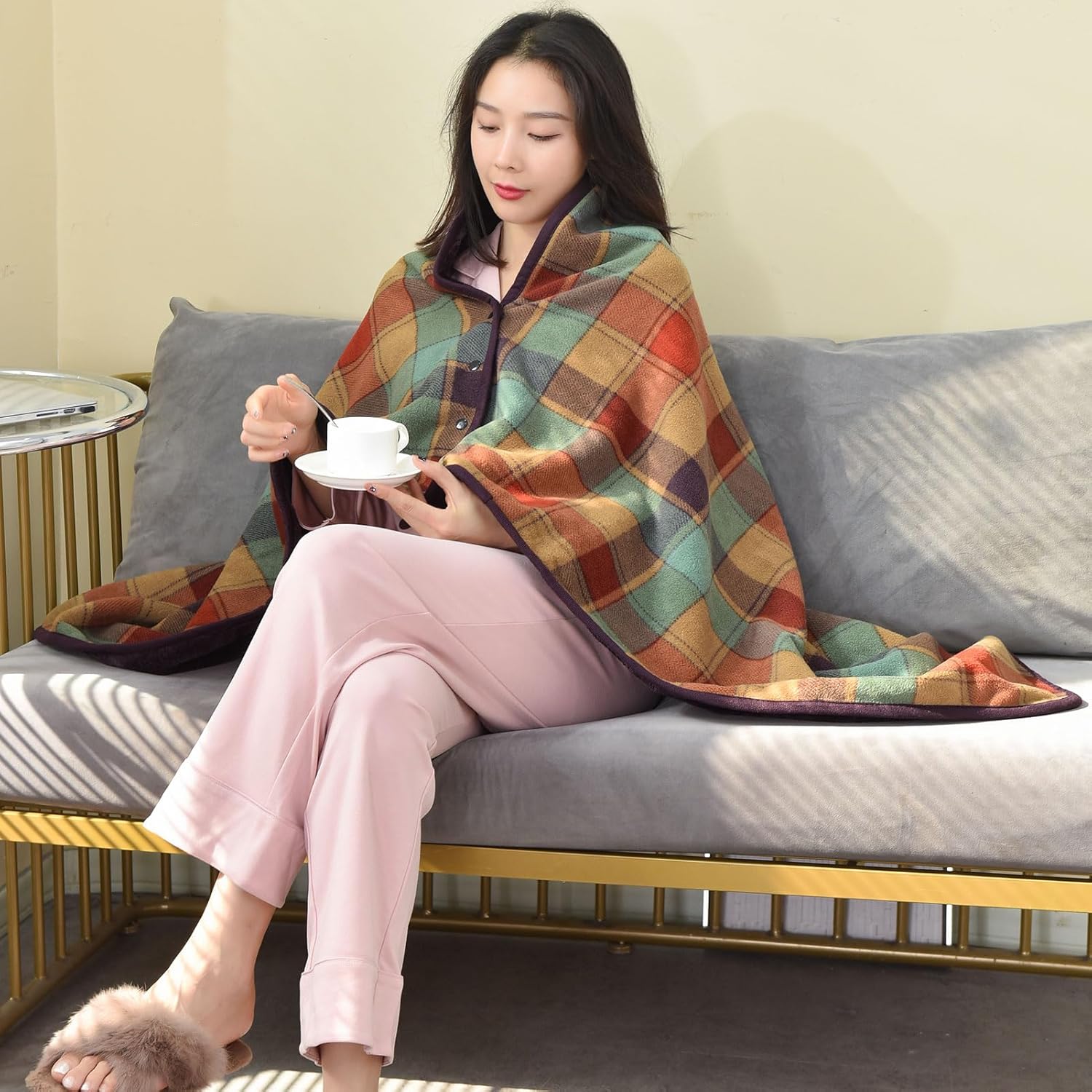 Wearable Blanket Throw Plush F - Christmas Throw Blanket avaliação e preço