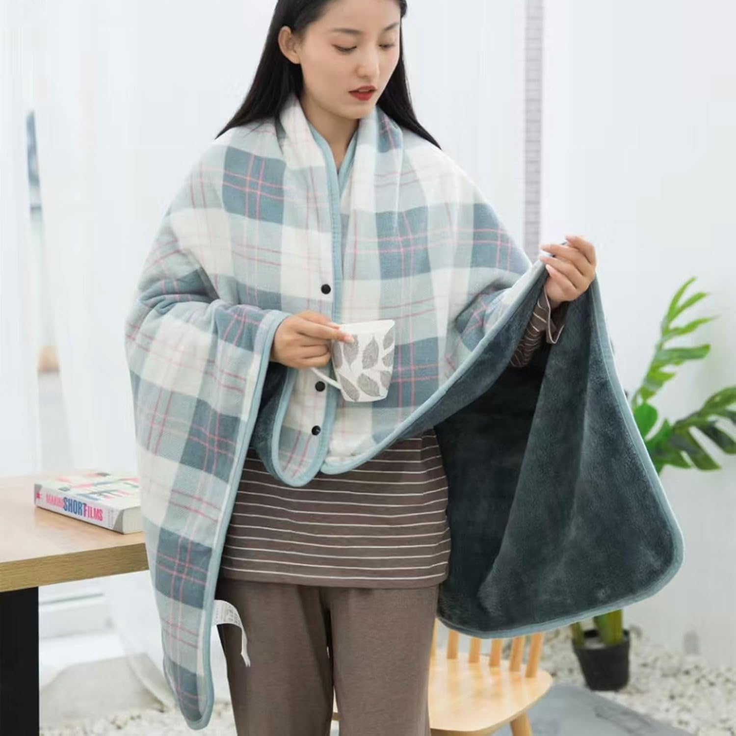 Wearable Blanket Throw Plush F - Christmas Throw Blanket avaliação e preço