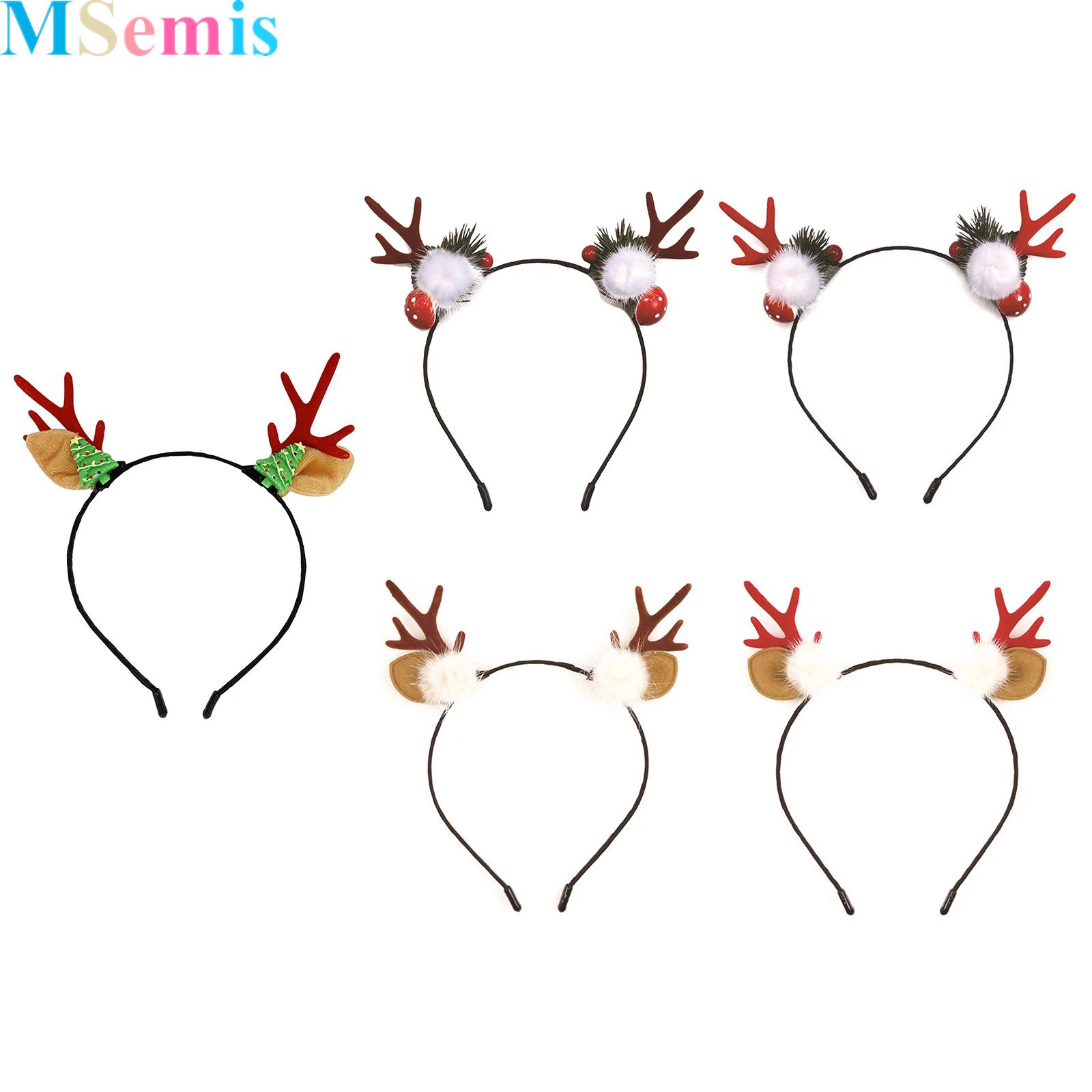 Reindeer Antlers Deer Ears Hea - Reindeer Antlers Headband avaliação e preço