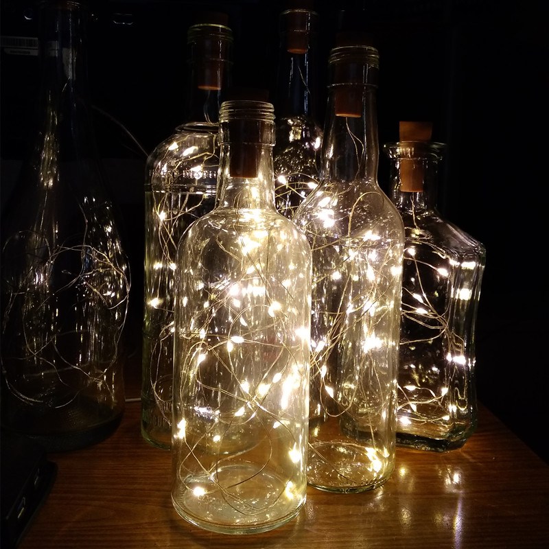 6pcs 20led Wine Bottle with Co - Led Fairy String Lights avaliação e preço
