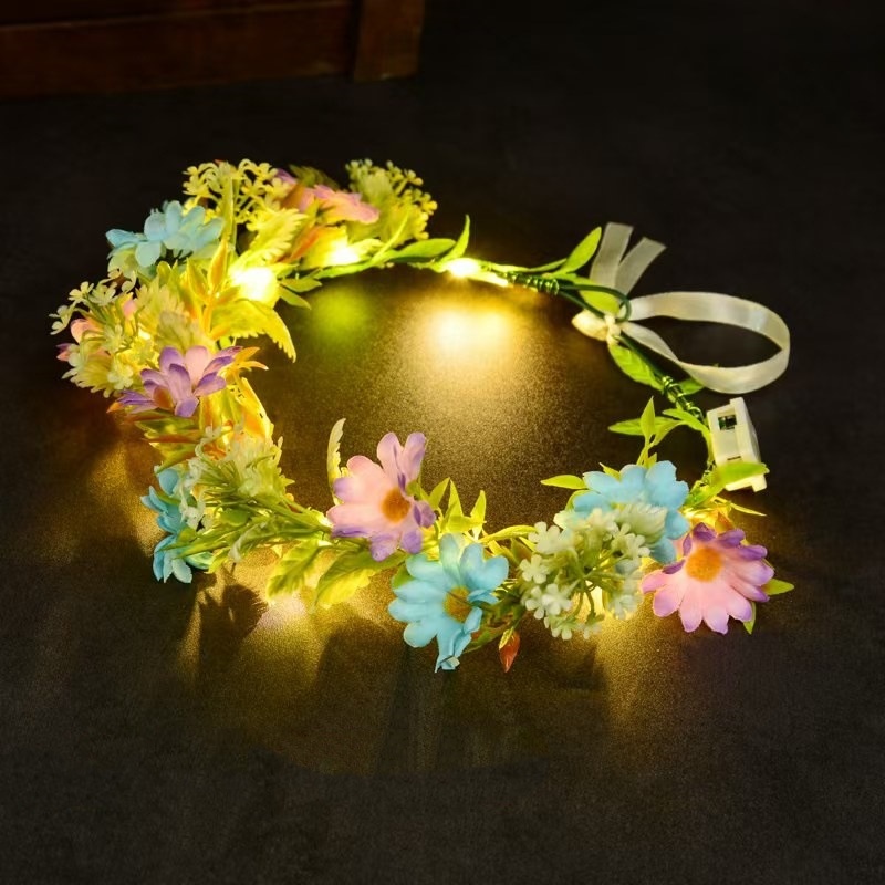 Luminous Floral Wreath LED Flo - Led Fairy String Lights avaliação e preço