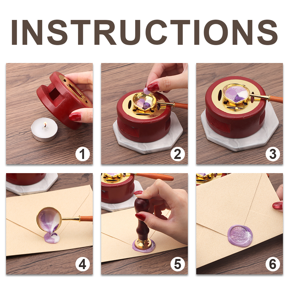 Vintage Wax Sealing Box Set Be - Gift Box Wrap Set avaliação e preço