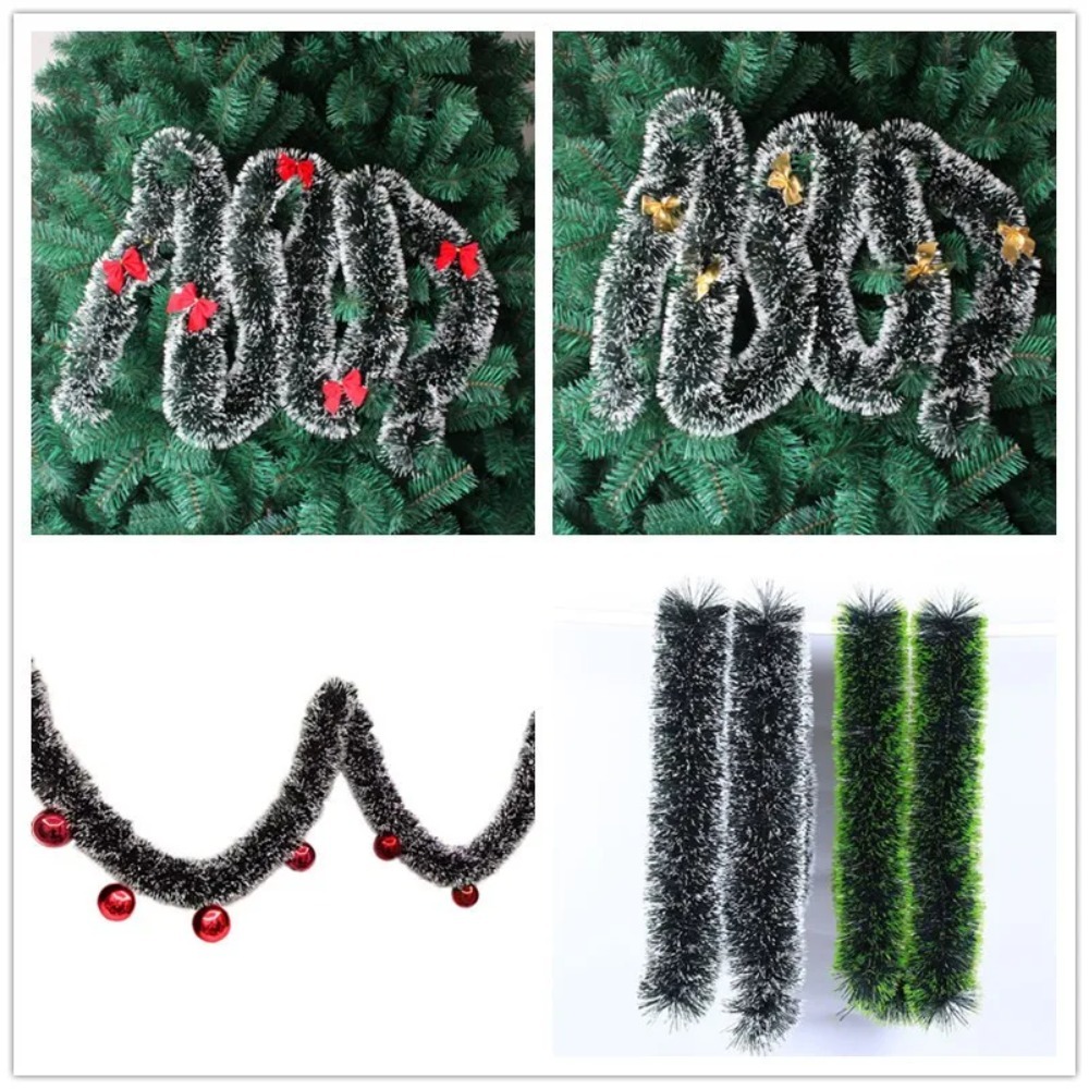 Christmas Tinsel Garland Artif - Tinsel Garland Decoration avaliação e preço