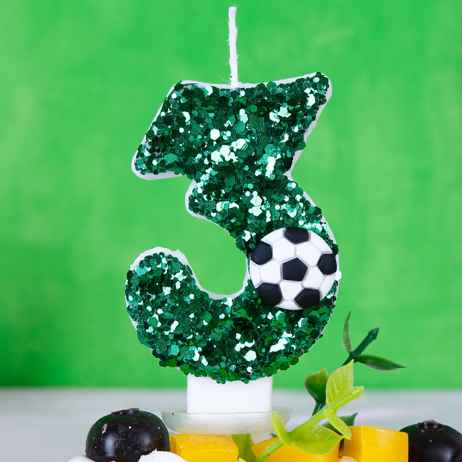 Boy Series 3D Green Football B - Holiday Candle Set avaliação e preço