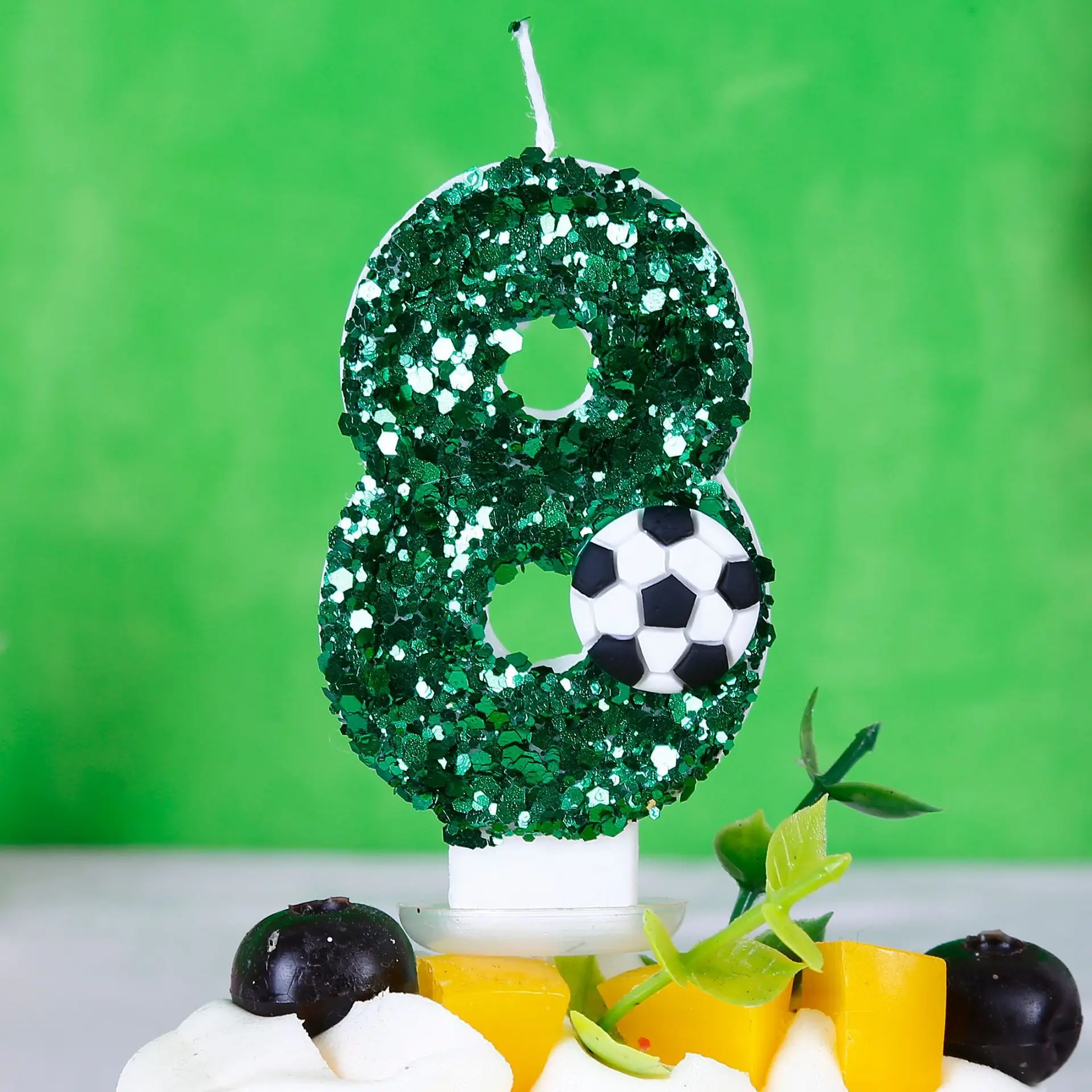 Boy Series 3D Green Football B - Holiday Candle Set avaliação e preço