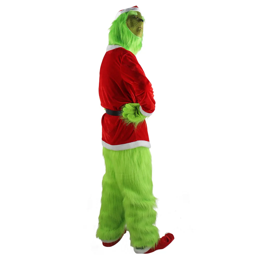 Merry Christmas Grinch Cosplay - Santa Hat Plush avaliação e preço