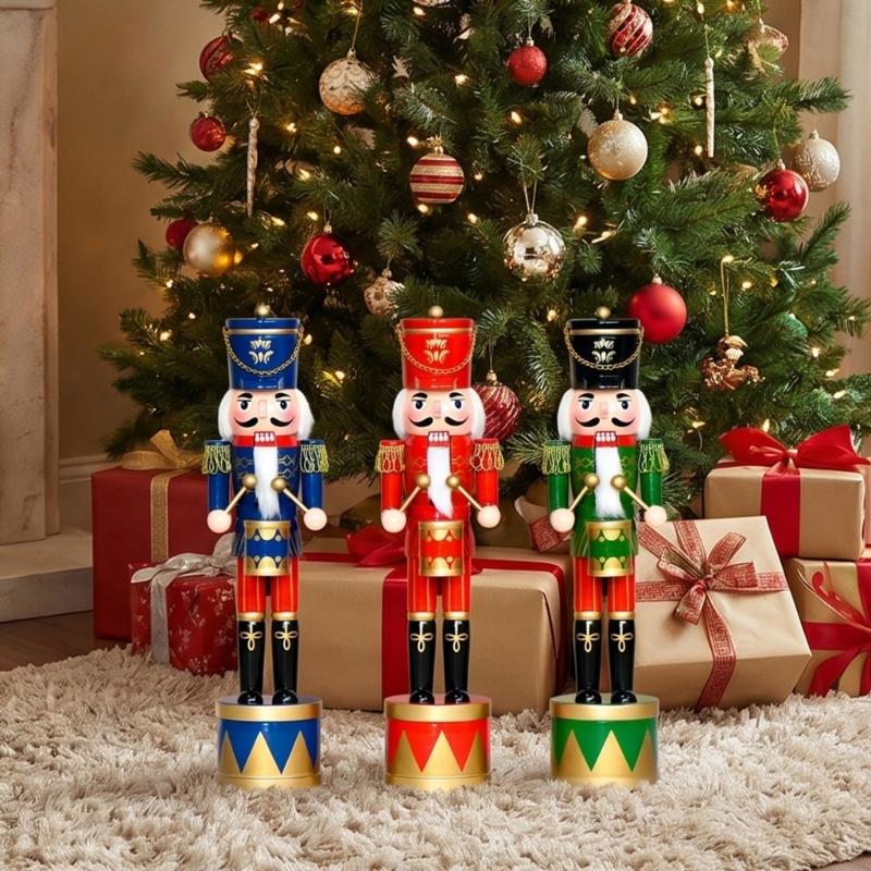 36Cm Wooden Nutcrackers Drum S - Nutcracker Figurine avaliação e preço