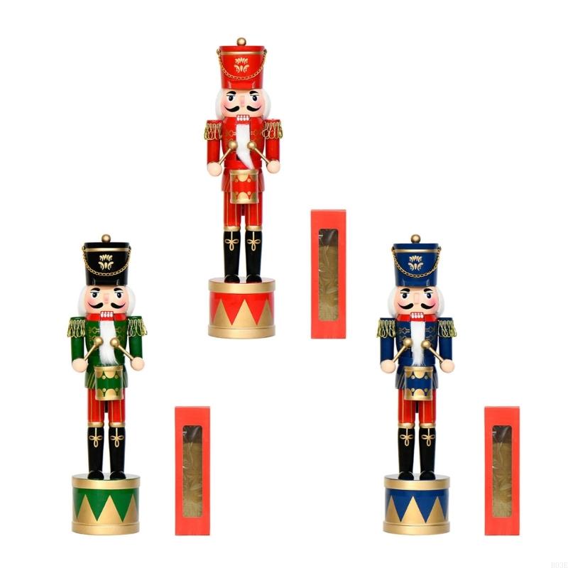 36Cm Wooden Nutcrackers Drum S - Nutcracker Figurine avaliação e preço