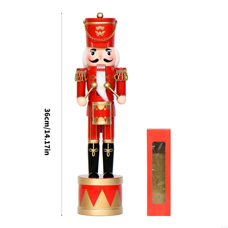 36Cm Wooden Nutcrackers Drum S - Nutcracker Figurine avaliação e preço