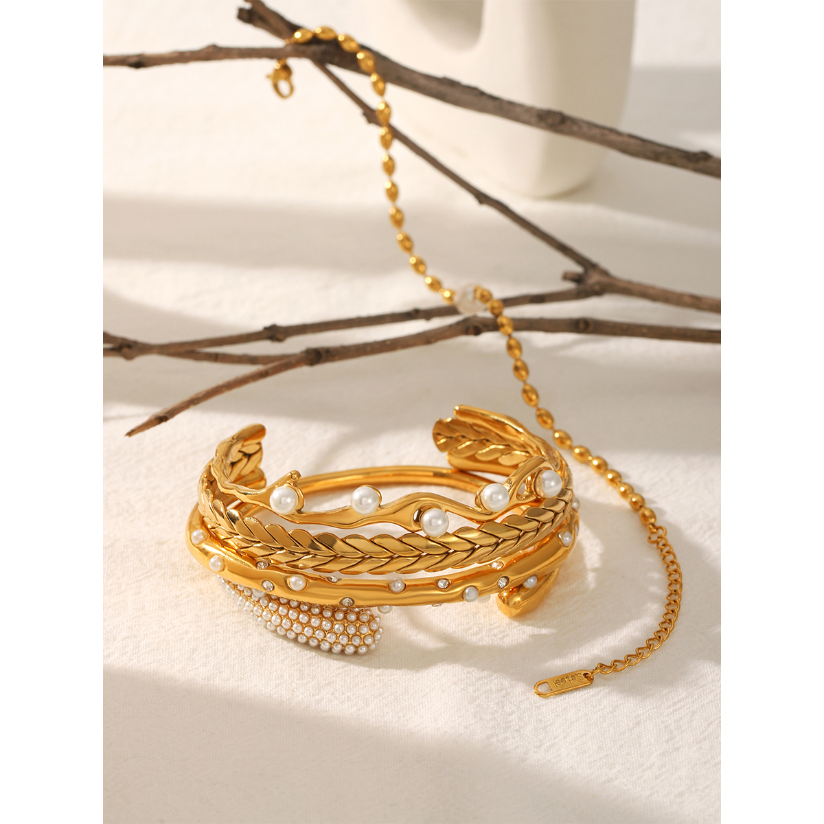 18K Gold Plated Stainless Stee - Gift Box Wrap Set avaliação e preço