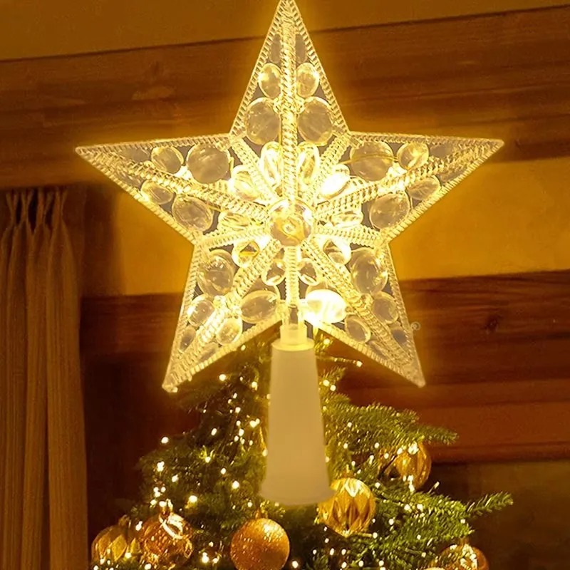 Glowing Christmas 15cm Tree To - Star Tree Topper avaliação e preço