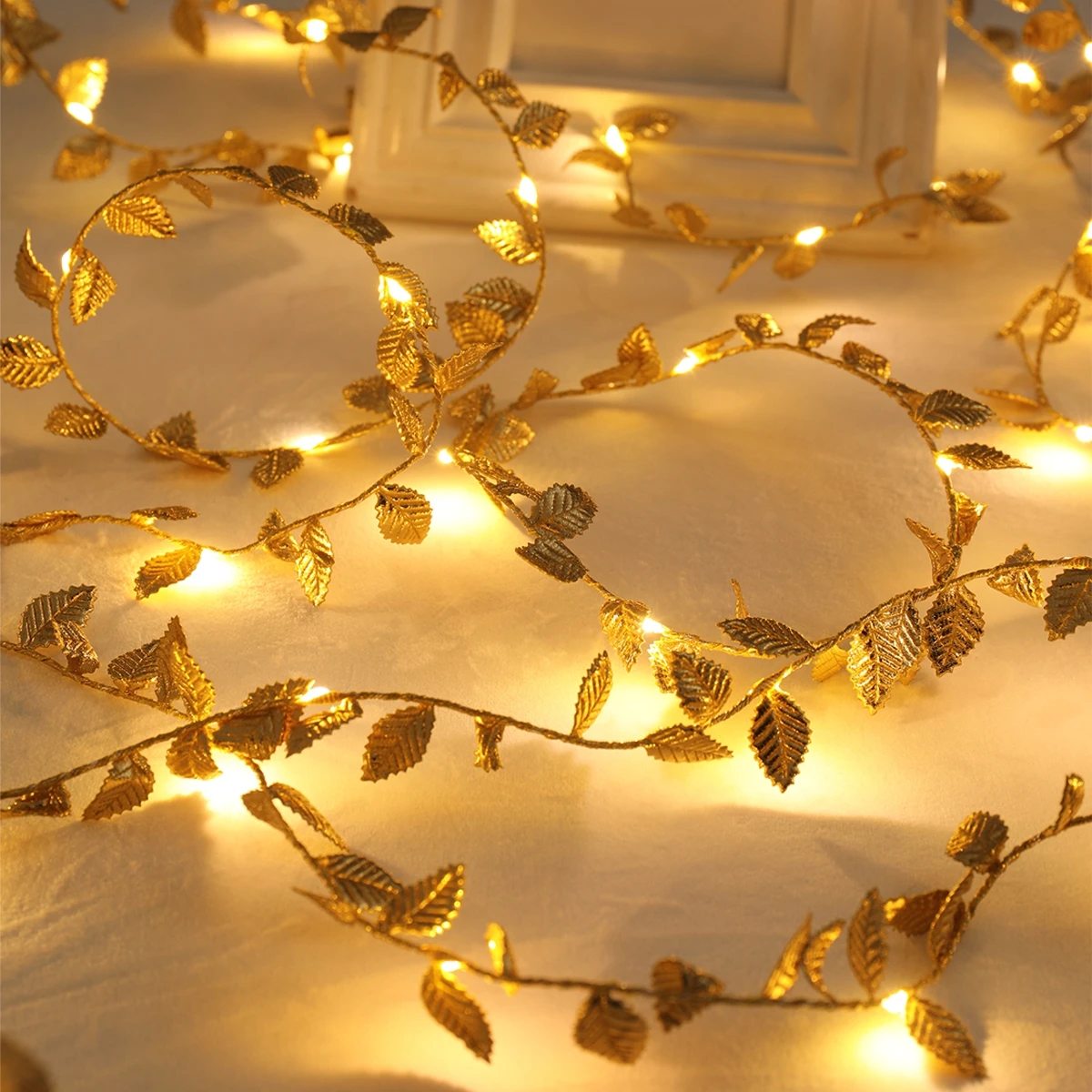LED Golden Leaves String Light - Led Fairy String Lights avaliação e preço