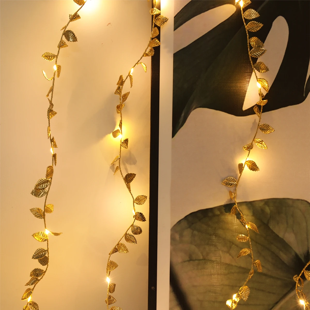 LED Golden Leaves String Light - Led Fairy String Lights avaliação e preço