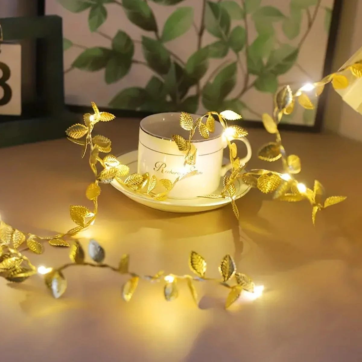 LED Golden Leaves String Light - Led Fairy String Lights avaliação e preço