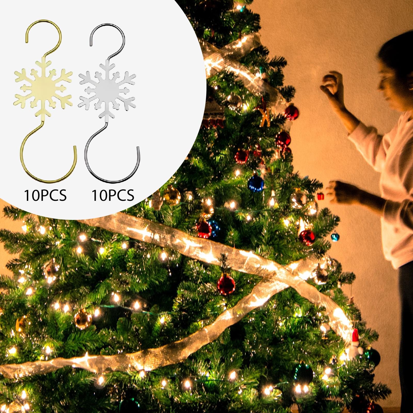 10Pcs Christmas Ornament Hooks - Christmas Stocking Hanging avaliação e preço