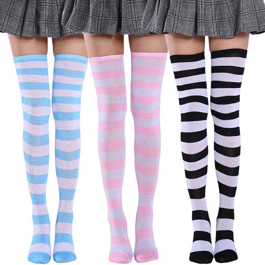 Cute Pink Blue Lolita Striped  - Christmas Stocking Hanging avaliação e preço