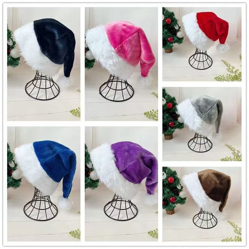 30*45cm Christmas Santa Hat Xm - Santa Hat Plush avaliação e preço