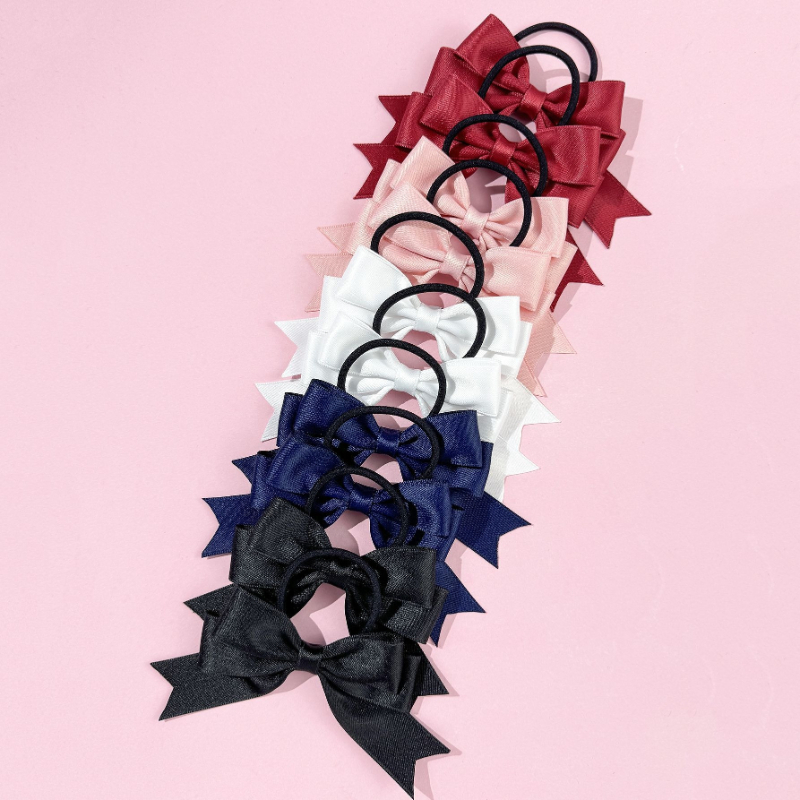 2 Pieces of Bow Hair Ties, Swe - Ribbon Bow Gift avaliação e preço