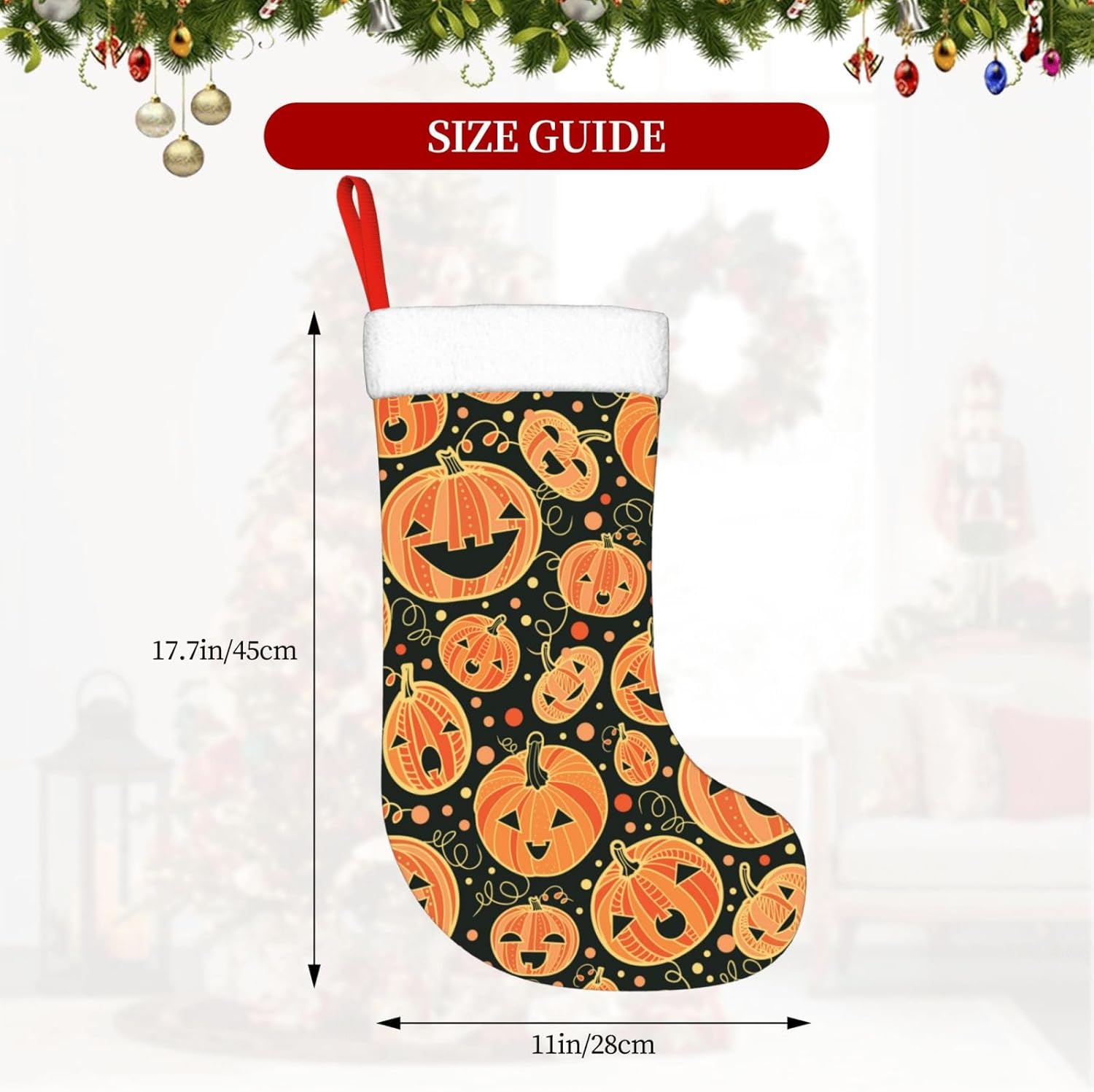 Halloween Pumpkin Christmas St - Christmas Stocking Hanging avaliação e preço